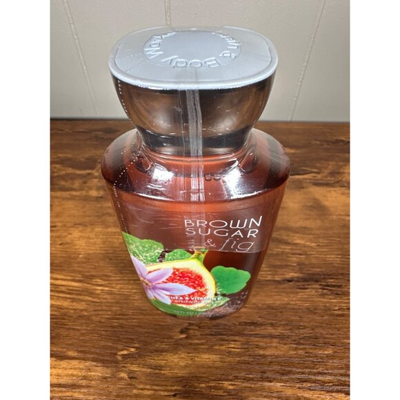 Bath & Body Works Brown Sugar & Fig Shower Gel 10 oz • Discontinued • Shea & Vit - Picture 3 of 6